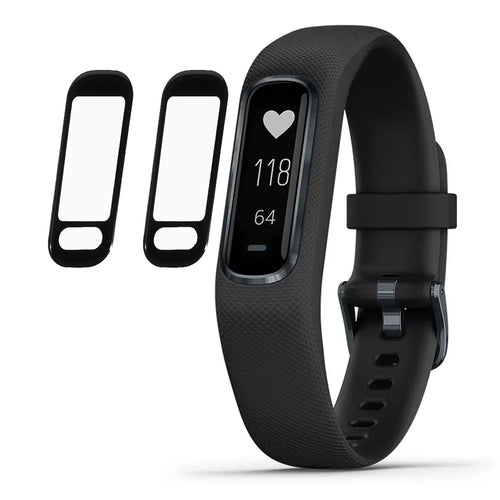 For Garmin Vivosmart 5 2Pcs/Set 3D Curved Edge PMMA Soft Wear-resistant Film Screen Protective Protector - 1