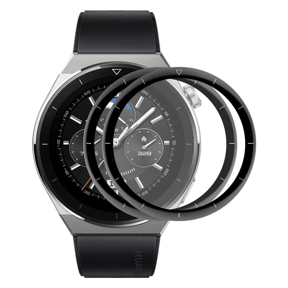 ENKAY HAT PRINCE 2Pcs/Set For Huawei Watch GT 3 Pro 46mm No Bubble Soft PC Edge Screen Protector, PMMA 3D Curved Full Covering HD Screen Film - 1
