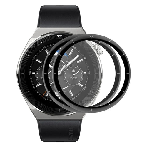 ENKAY HAT PRINCE 2Pcs/Set For Huawei Watch GT 3 Pro 46mm No Bubble Soft PC Edge Screen Protector, PMMA 3D Curved Full Covering HD Screen Film - 1