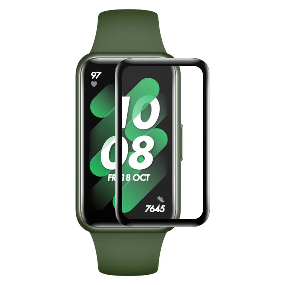 ENKAY HAT PRINCE For Huawei Band 7/Band 6/Honor Band 6 High Transparency Full Coverage Protector 3D Curved Soft PC Edge + PMMA Ultra Clear Protective Film - 1