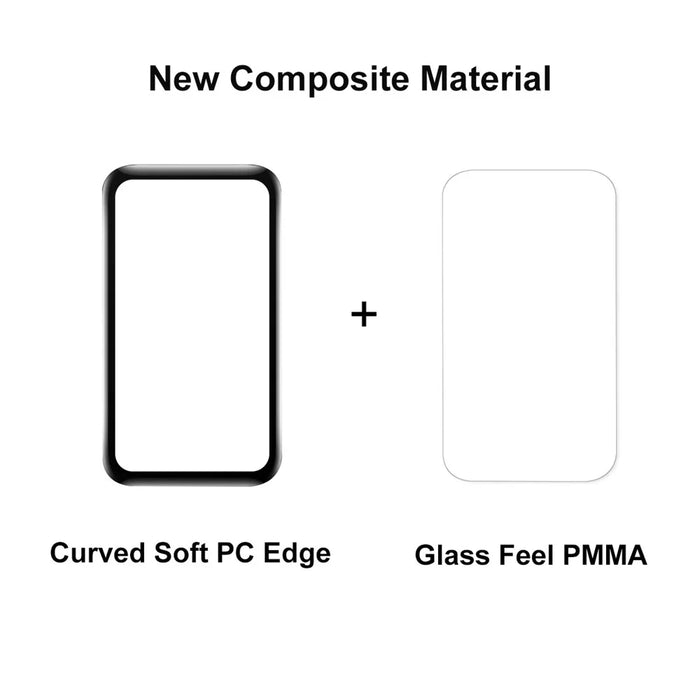 ENKAY HAT PRINCE 2Pcs/Set for Huawei Band 7/Band 6/Honor Band 6 3D Curved Soft PC Edge + PMMA Ultra Clear Protective Film High Transparency Full Coverage Protector - 3
