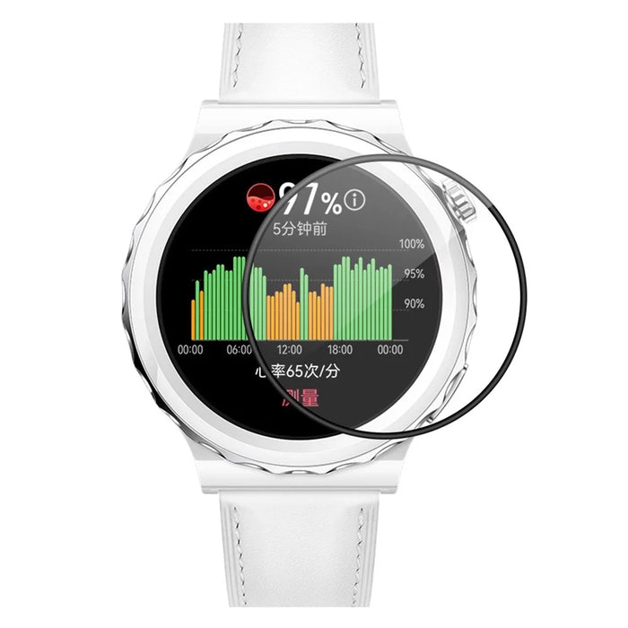 ENKAY HAT PRINCE For Huawei Watch GT 3 Pro 43mm Oleophobic Full Coverage Protector 3D Curved Soft PC Edge + PMMA Ultra Clear Protective Film - 1