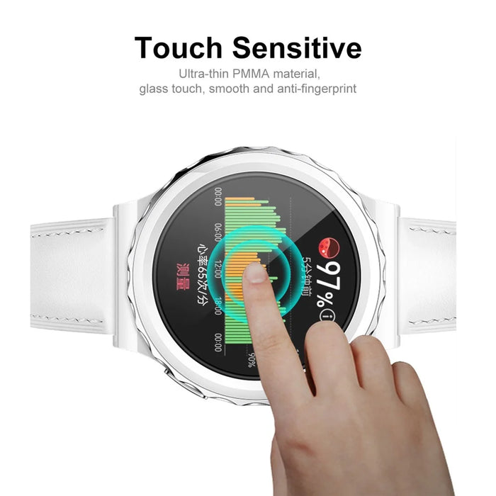 ENKAY HAT PRINCE For Huawei Watch GT 3 Pro 43mm Oleophobic Full Coverage Protector 3D Curved Soft PC Edge + PMMA Ultra Clear Protective Film - 4