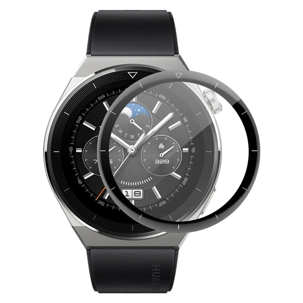 ENKAY HAT PRINCE For Huawei Watch GT 3 Pro 46mm Hydrophobic Full Coverage Protector 3D Curved Soft PC Edge + PMMA Ultra Clear Protective Film - 1