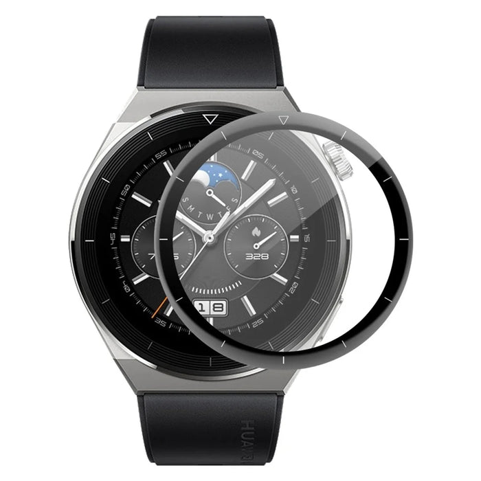 ENKAY HAT PRINCE For Huawei Watch GT 3 Pro 46mm Hydrophobic Full Coverage Protector 3D Curved Soft PC Edge + PMMA Ultra Clear Protective Film - 1