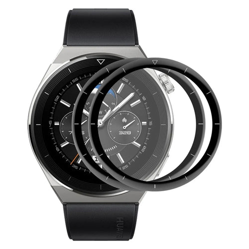 ENKAY HAT PRINCE 2Pcs/Set for Huawei Watch GT 3 Pro 46mm Hydrophobic 3D Curved Soft PC Edge + PMMA Ultra Clear Protective Film Full Coverage Protector - 1