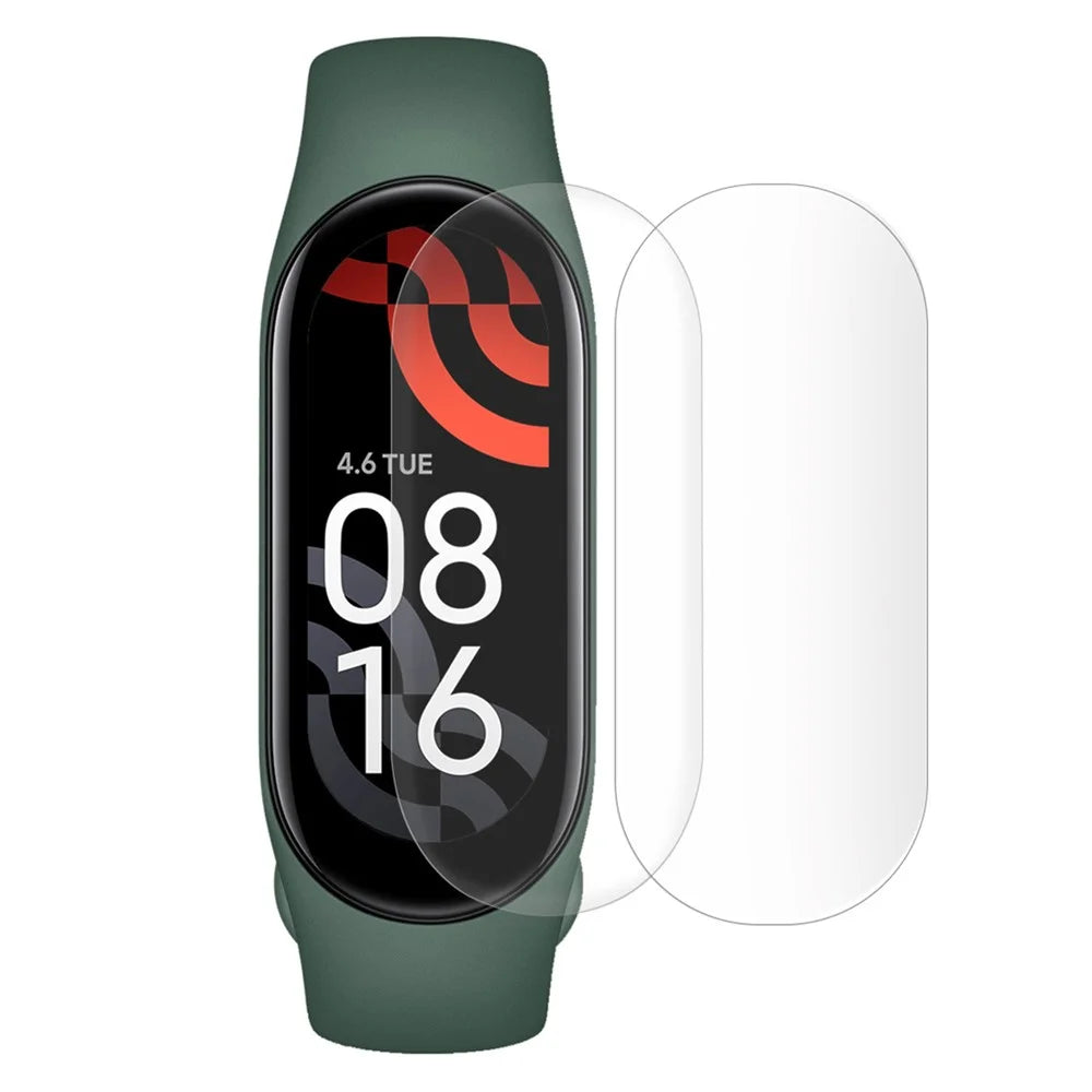 2Pcs / Set HAT PRINCE for Xiaomi Mi Band 7 Anti-explosion Anti-scratch Full Coverage Full Glue Soft TPU Screen Protective Film - 1