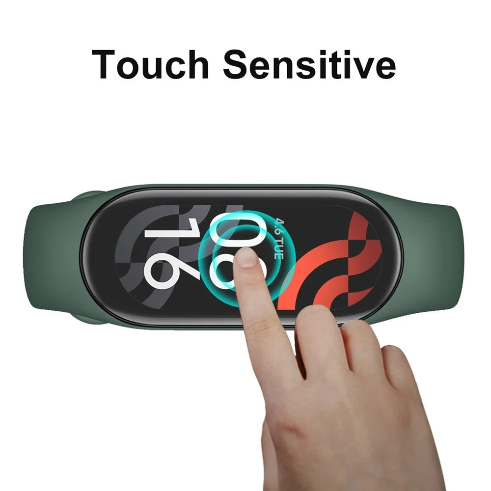 2Pcs / Set HAT PRINCE for Xiaomi Mi Band 7 Anti-explosion Anti-scratch Full Coverage Full Glue Soft TPU Screen Protective Film - 4
