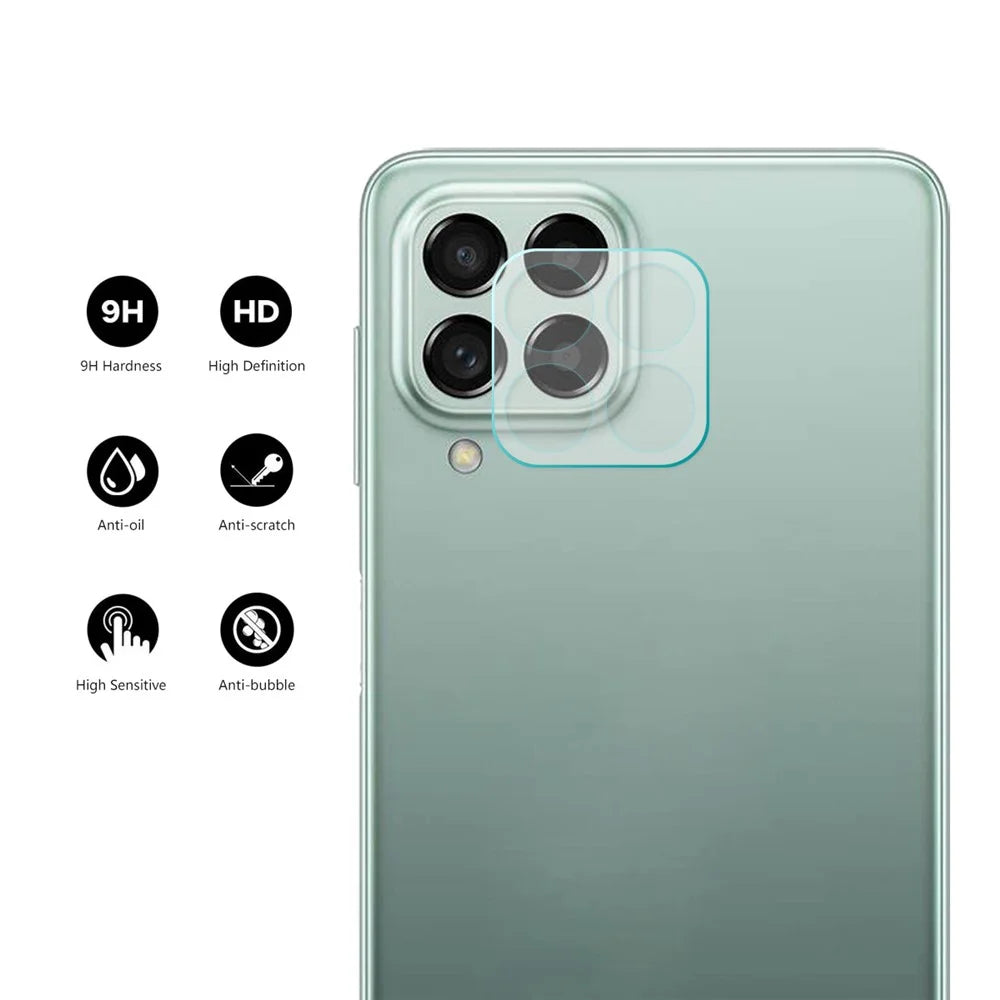 ENKAY HAT PRINCE 2Pcs / Set for Samsung Galaxy M33 5G (Global Version) / M53 5G Camera Lens Protector 0.2mm Ultra Slim Full Glue High Aluminum-silicon Glass Film - 2