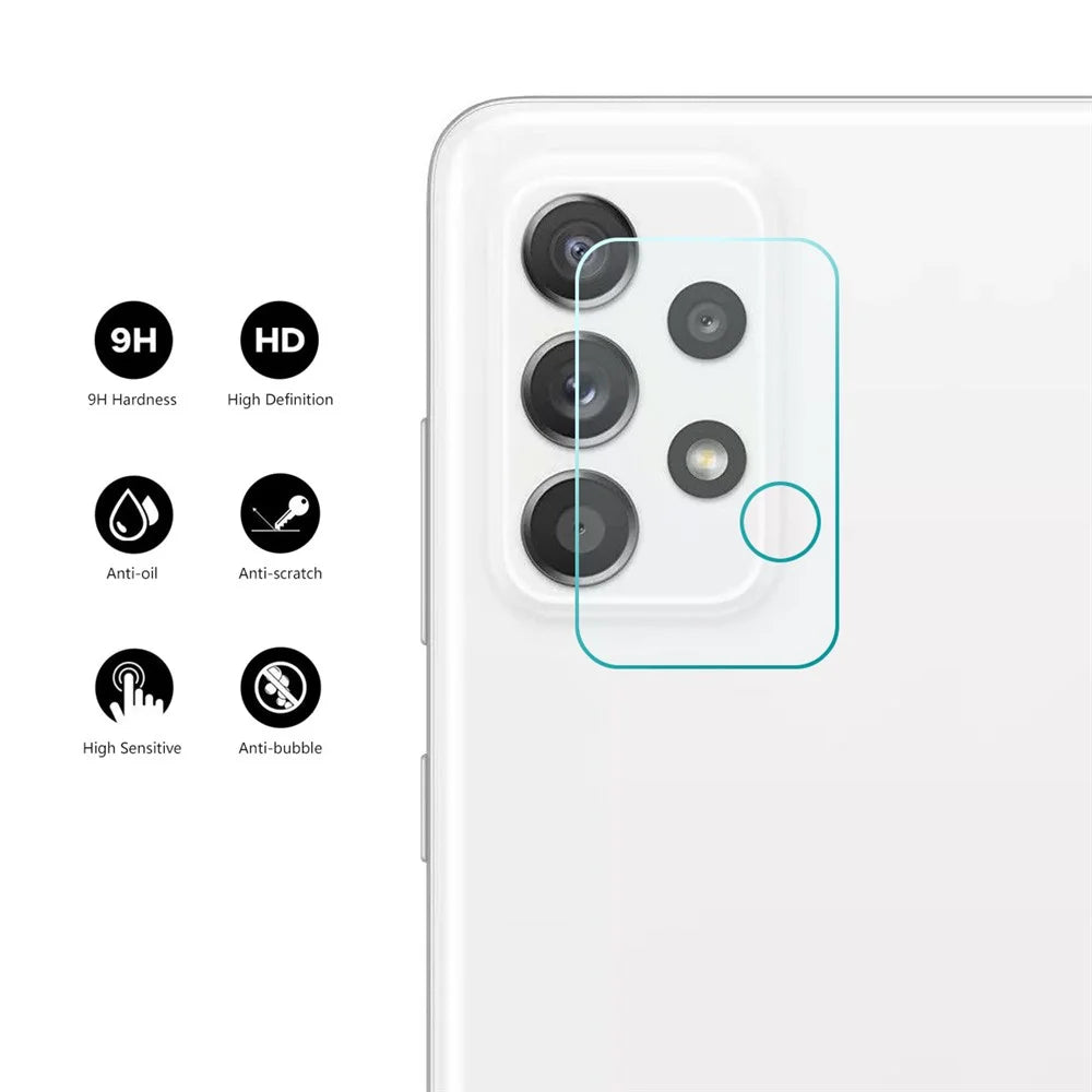 ENKAY HAT PRINCE 2Pcs / Set for Samsung Galaxy A23 5G (Global Version) / 4G / A33 5G / A53 5G / A73 5G Camera Lens Protector High Aluminum-silicon Glass 0.2mm Anti-scratch Film - 2