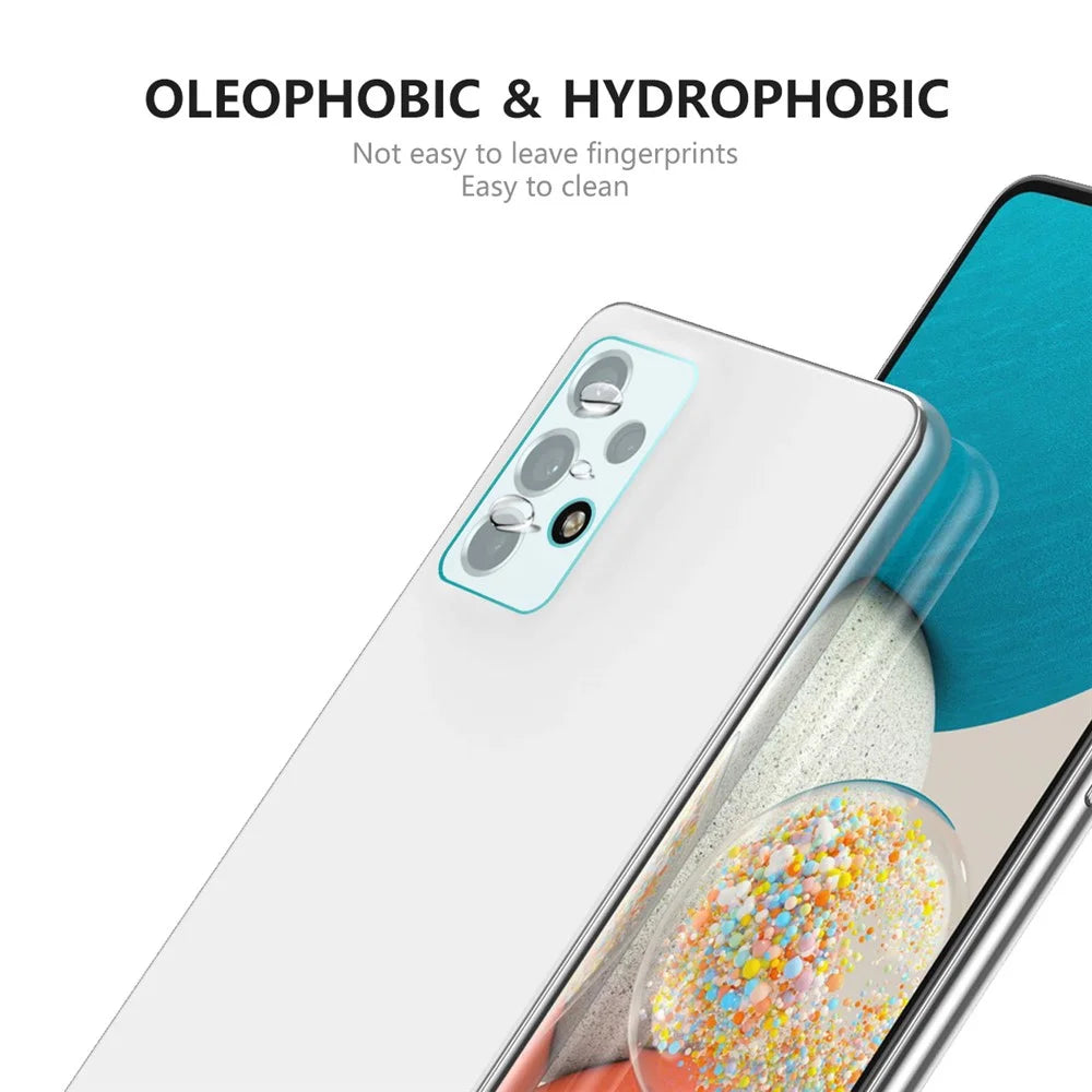 ENKAY HAT PRINCE For Samsung Galaxy A23 5G (Global Version) / 4G / A33 5G / A53 5G / A73 5G Camera Lens Flim 0.2mm High Aluminum-silicon Glass Full Glue Protector - 3
