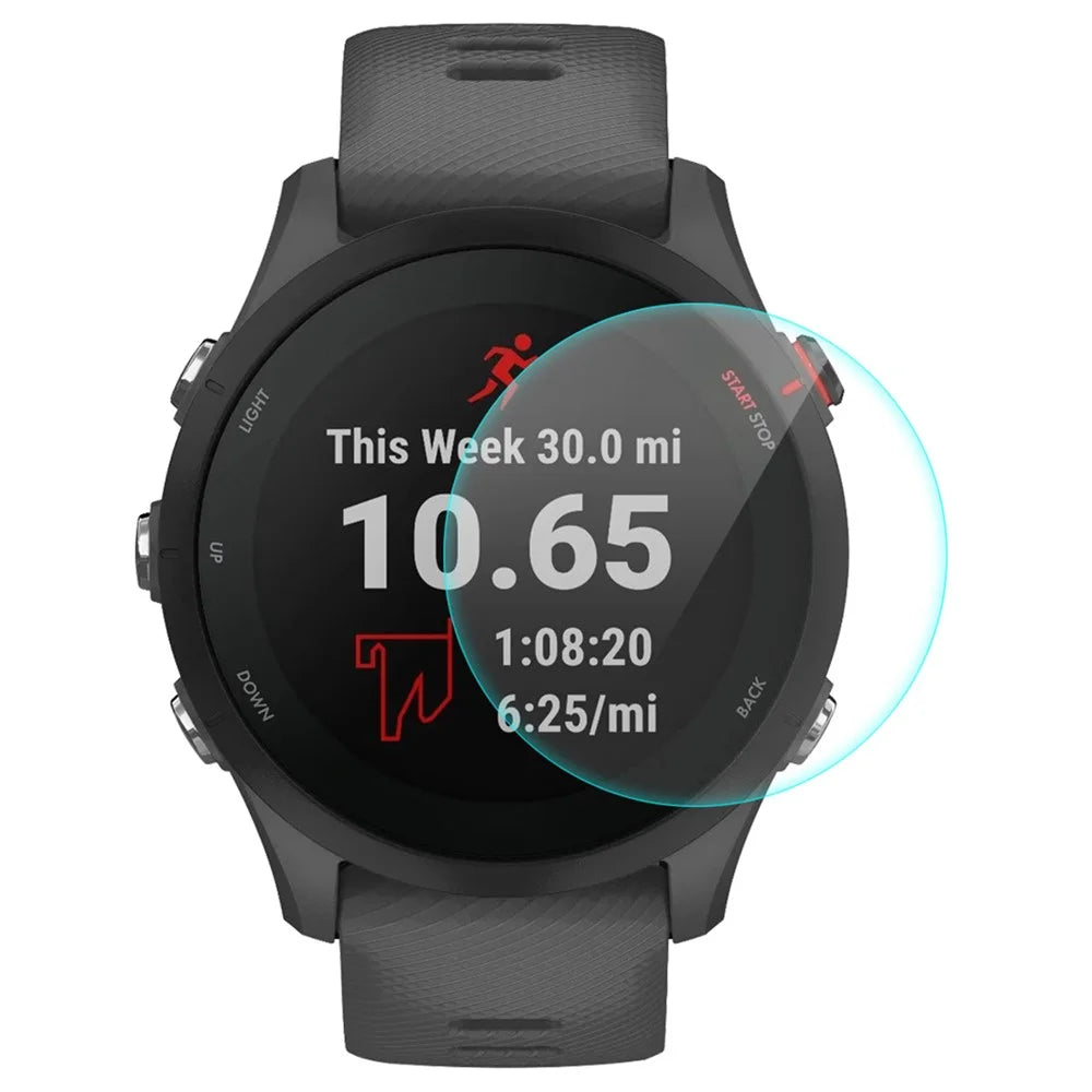 ENKAY HAT PRINCE For Garmin Forerunner 255 Watch Screen Protector 0.2mm Full Glue 9H Hardness High Aluminum-silicon Glass Film - 1