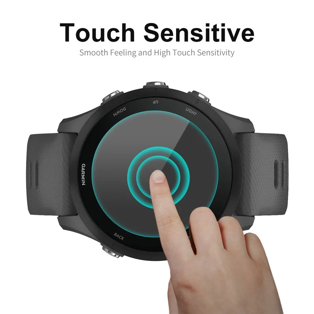 ENKAY HAT PRINCE For Garmin Forerunner 255 Watch Screen Protector 0.2mm Full Glue 9H Hardness High Aluminum-silicon Glass Film - 3