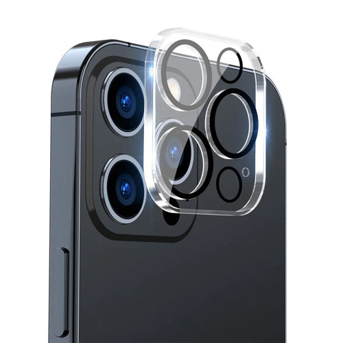 ENKAY HAT PRINCE For iPhone 14 Pro 6.1 inch / 14 Pro Max 6.7 inch Camera Lens Protector Tempered Glass Full Size Protective Film, Black Ring Version - 1