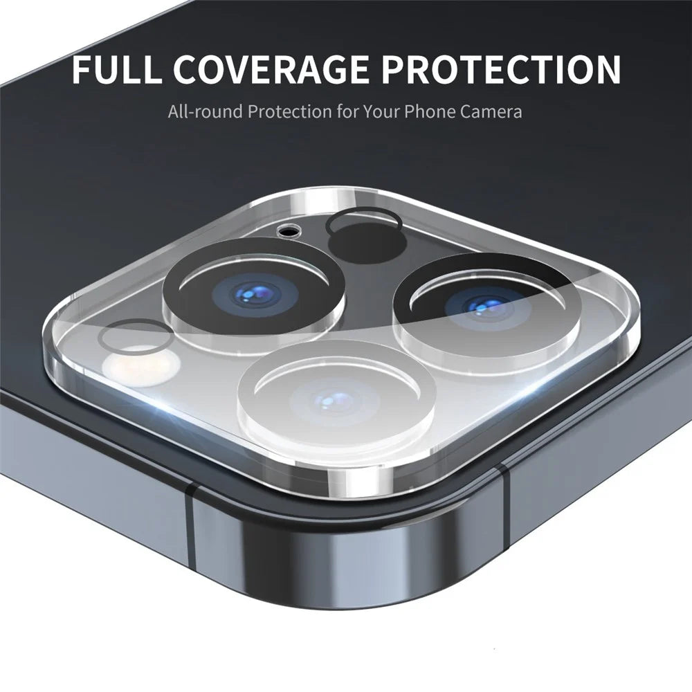 ENKAY HAT PRINCE For iPhone 14 Pro 6.1 inch / 14 Pro Max 6.7 inch Camera Lens Protector Tempered Glass Full Size Protective Film, Black Ring Version - 2