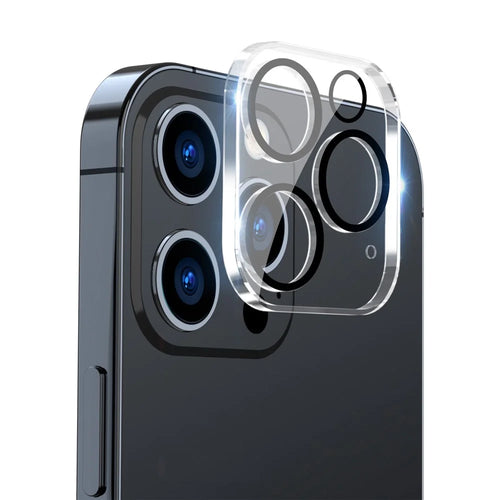 ENKAY HAT PRINCE For iPhone 13 Pro 6.1 inch / 13 Pro Max 6.7 inch Full Cover Camera Lens Protector Clear Tempered Glass Film, Black Ring Version - 1