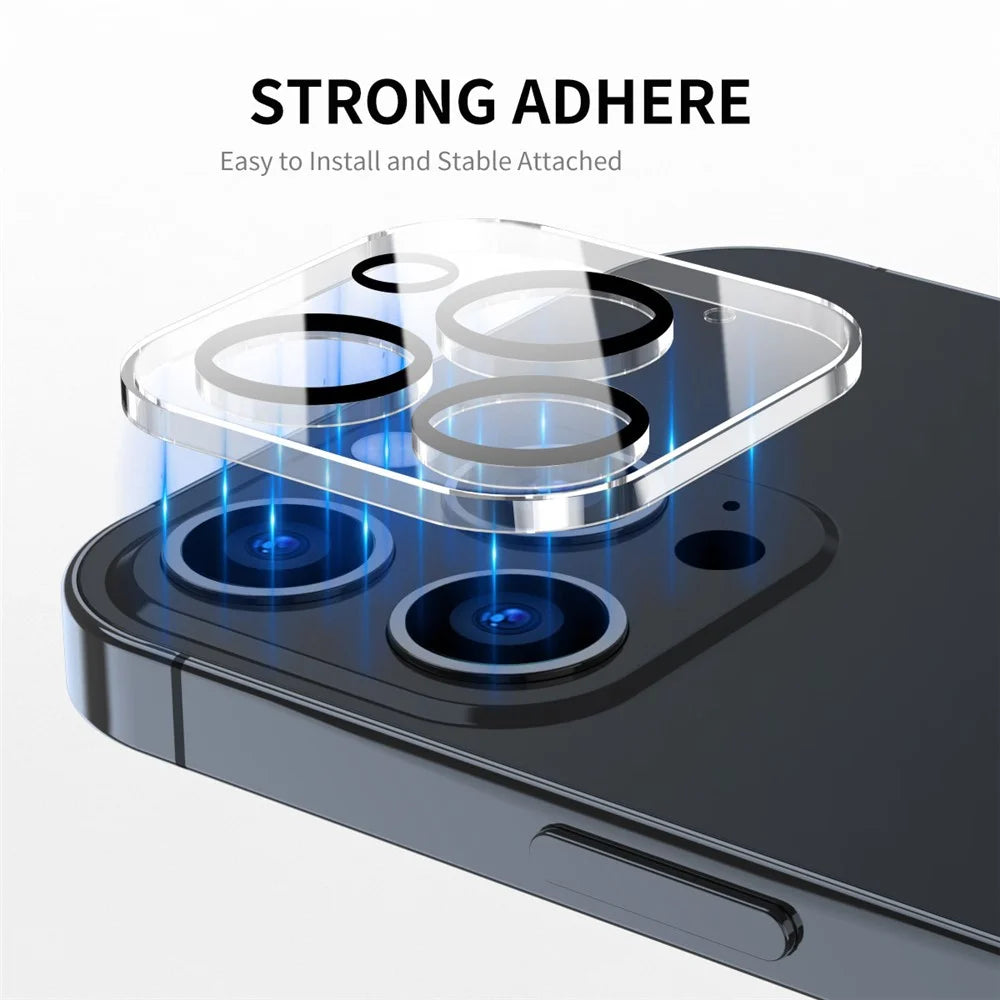 ENKAY HAT PRINCE For iPhone 13 Pro 6.1 inch / 13 Pro Max 6.7 inch Full Cover Camera Lens Protector Clear Tempered Glass Film, Black Ring Version - 3