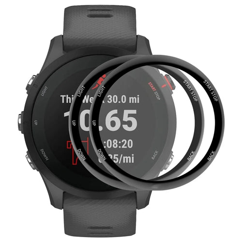 ENKAY HAT PRINCE 2Pcs / Set for Garmin Forerunner 255S Full Screen Protector HD Clear 3D Curved Soft PC Edge + PMMA Anti-fingerprint Film - 1