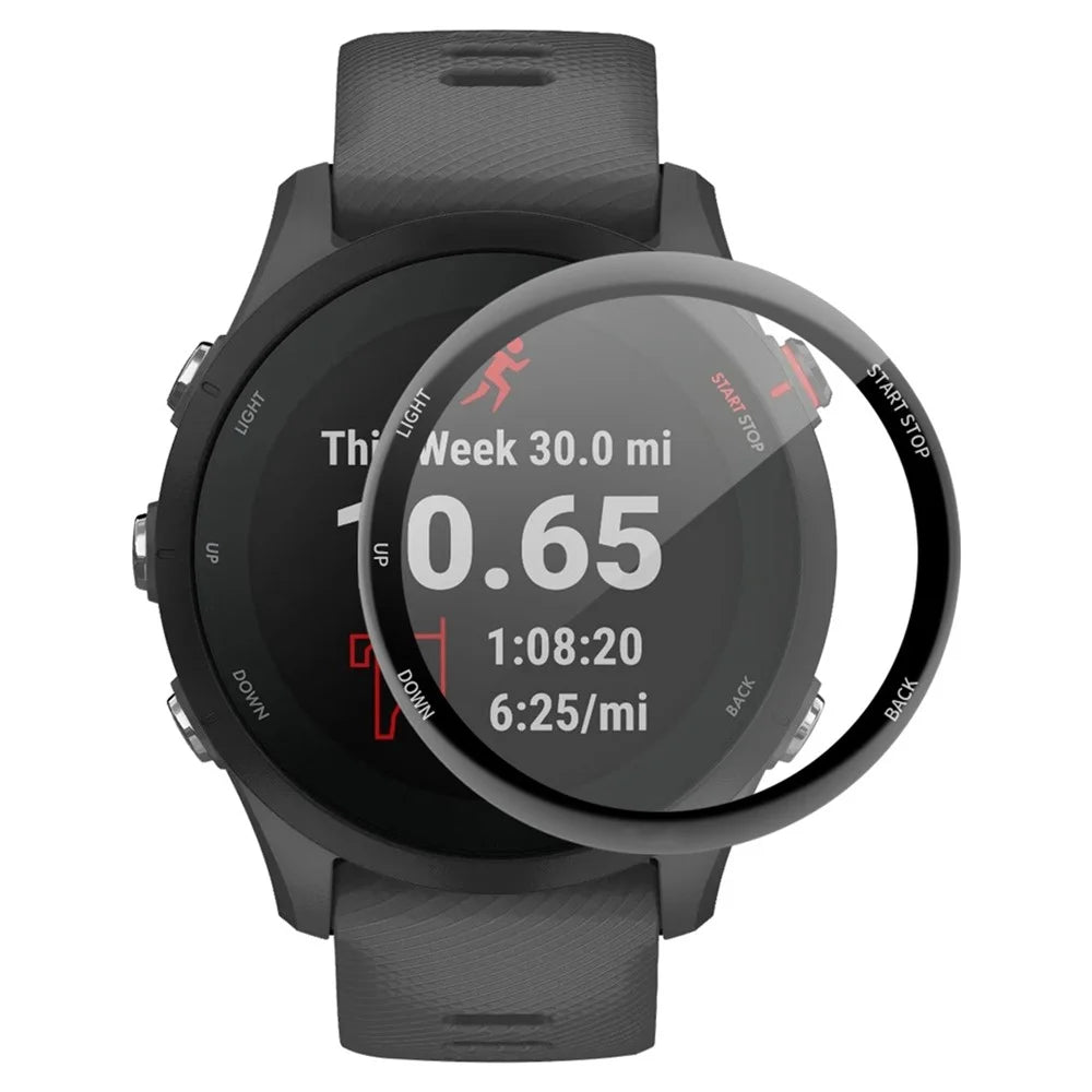 ENKAY HAT PRINCE Full Screen Protector for Garmin Forerunner 255S, HD Clear Anti-wear Anti-fingerprint 3D Curved Soft PC Edge + PMMA Film - 1