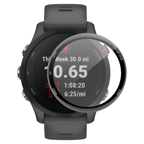 ENKAY HAT PRINCE Full Screen Protector for Garmin Forerunner 255S, HD Clear Anti-wear Anti-fingerprint 3D Curved Soft PC Edge + PMMA Film - 1