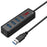 KAWAU H302-100CM Magnetic Design USB Splitter Multi USB Port Expander with Micro-B Charging Port 4-port USB 3.0 Hub with 100cm Cable - 1