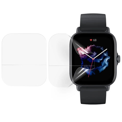 2Pcs Screen Protector for Huami Amazfit GTS 4 Mini, Soft TPU Scratch-resistant Ultra Clear Screen Film - 1