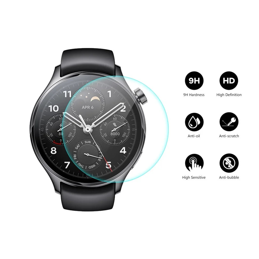 ENKAY HAT PRINCE for Xiaomi Watch S1 Pro Screen Protector 0.2mm 9H Hardness High Aluminum-silicon Glass Anti-scratch Film - 2