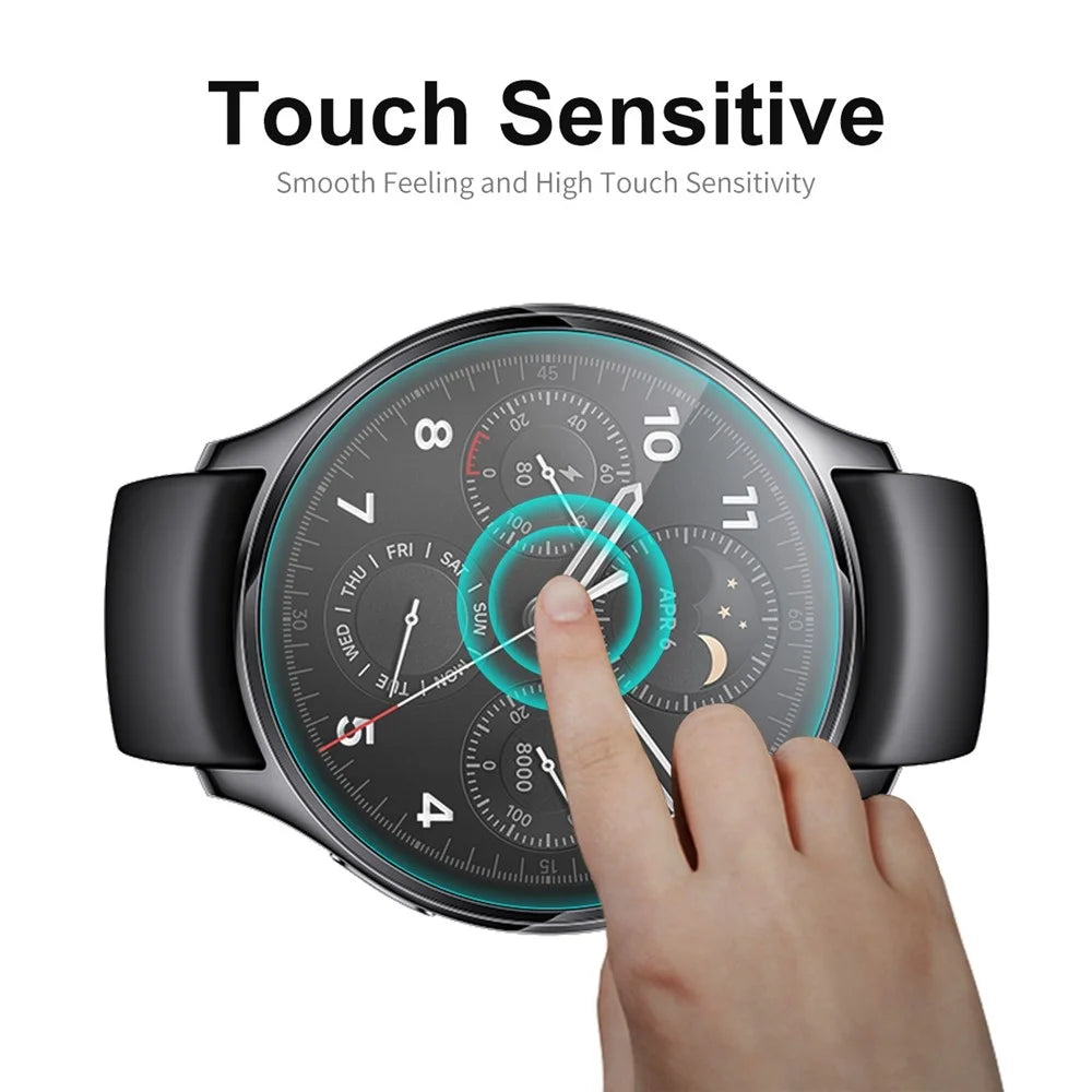 ENKAY HAT PRINCE for Xiaomi Watch S1 Pro Screen Protector 0.2mm 9H Hardness High Aluminum-silicon Glass Anti-scratch Film - 3