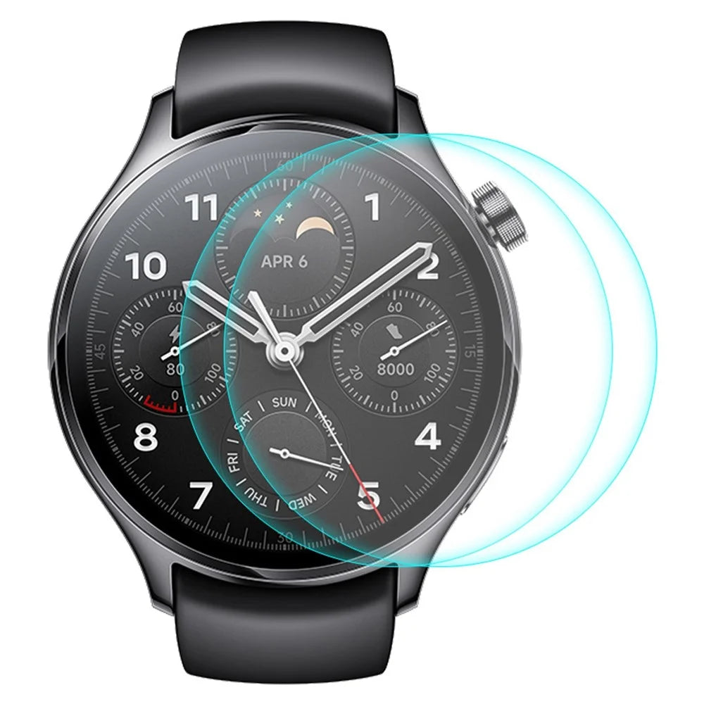 ENKAY HAT PRINCE 2Pcs / Set for Xiaomi Watch S1 Pro Screen Protector Anti-explosion HD Clear 0.2mm 9H High Aluminum-silicon Glass Film - 1