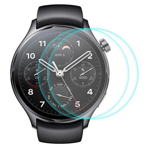 ENKAY HAT PRINCE 2Pcs / Set for Xiaomi Watch S1 Pro Screen Protector Anti-explosion HD Clear 0.2mm 9H High Aluminum-silicon Glass Film - 1