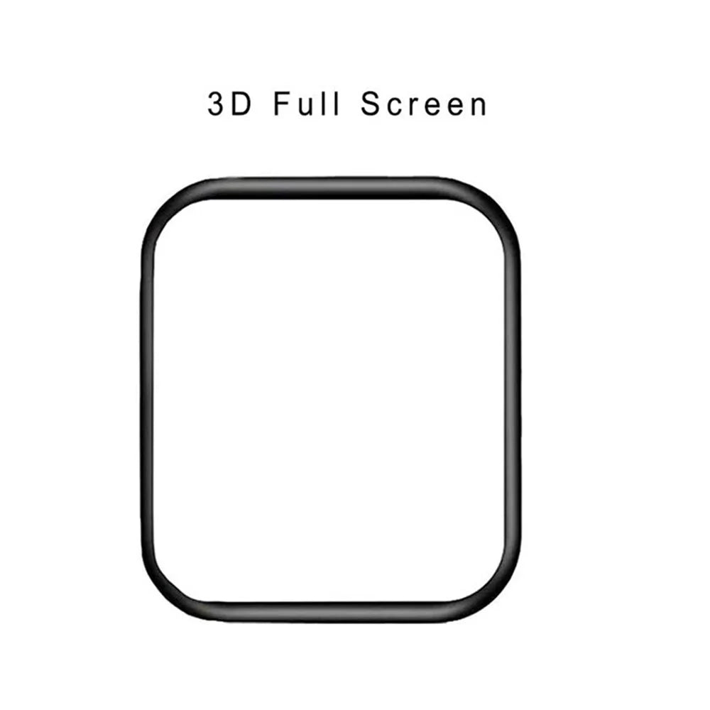 For Apple Watch Series 8 41mm HD Clear Full Glue Screen Protector 3D Curved Tempered Glass Full Coverage Film - 2