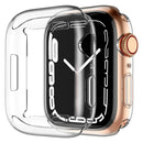 For Apple Watch Series 9 / 8 / 7 45mm Protective Watch Case Transparent HD Sensitive Touch TPU Anti-scratch Watch Screen Protector - 1