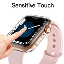For Apple Watch Series 9 / 8 / 7 45mm Protective Watch Case Transparent HD Sensitive Touch TPU Anti-scratch Watch Screen Protector - 2