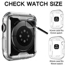 For Apple Watch Series 9 / 8 / 7 45mm Protective Watch Case Transparent HD Sensitive Touch TPU Anti-scratch Watch Screen Protector - 4
