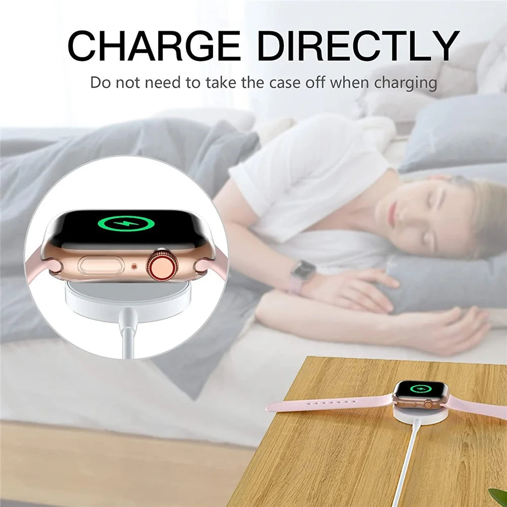For Apple Watch Series 9 / 8 / 7 41mm Overall Protective Case Transparent HD Sensitive Touch TPU Cover Watch Case - 5
