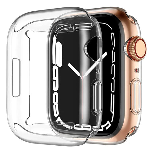 For Apple Watch SE3 / SE2 / SE1 /  6 / 5 / 4 40mm Watch Case Transparent TPU Hollow Cover Anti-scratch Smart Watch Protective Case - 1