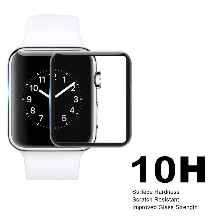 For Apple Watch SE3 / SE2 / SE1 / 6 / 5 / 4 44mm HD Clear Tempered Glass Screen Protector Full Glue Full Coverage Anti-Scratch 3D Curved Screen Cover - 5