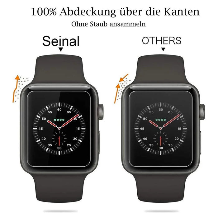 For Apple Watch SE3 / SE2 / SE1 / 6 / 5 / 4 44mm HD Clear Tempered Glass Screen Protector Full Glue Full Coverage Anti-Scratch 3D Curved Screen Cover - 6