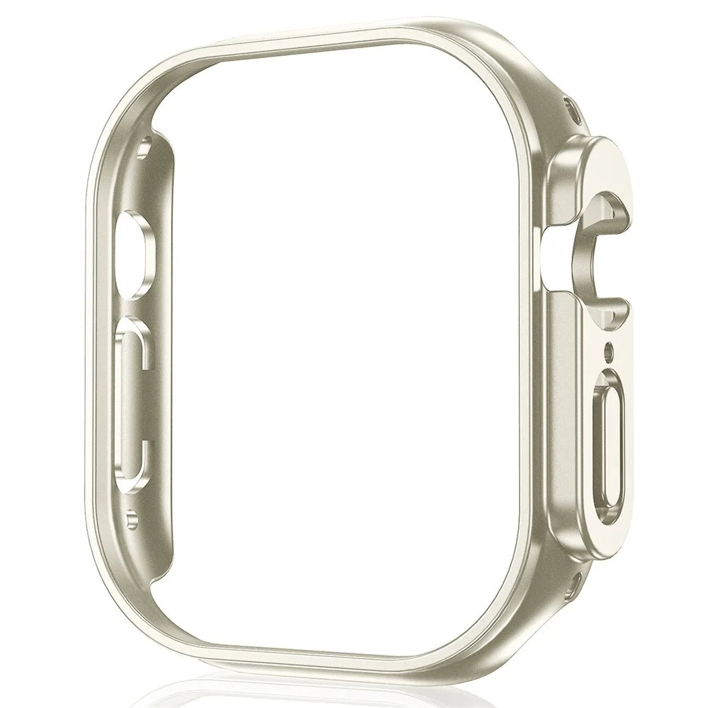 For Apple Watch Ultra 3 / Ultra 2 / Ultra 49mm Watch Case Quick Release Hollow PC Cover Shockproof Smart Watch Protective Case - Starlight - 1
