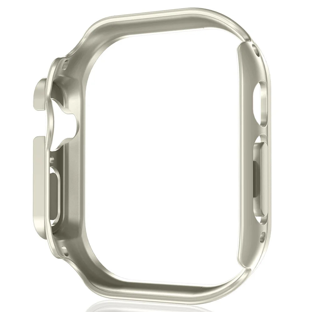 For Apple Watch Ultra 3 / Ultra 2 / Ultra 49mm Watch Case Quick Release Hollow PC Cover Shockproof Smart Watch Protective Case - Starlight - 2