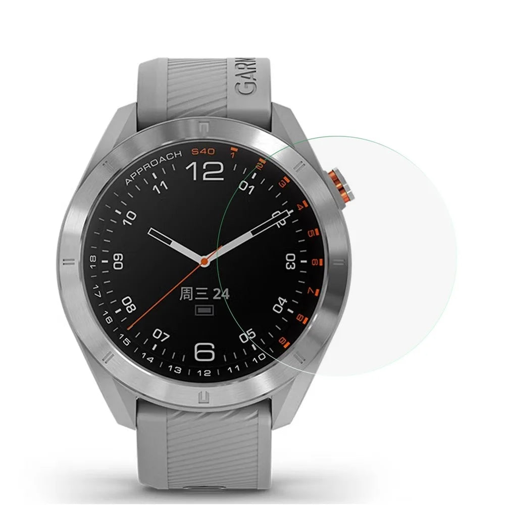 For Garmin Approach S40 Tempered Glass Screen Protector 0.18mm 2.5D Explosion-proof Clear Protective Film - 1
