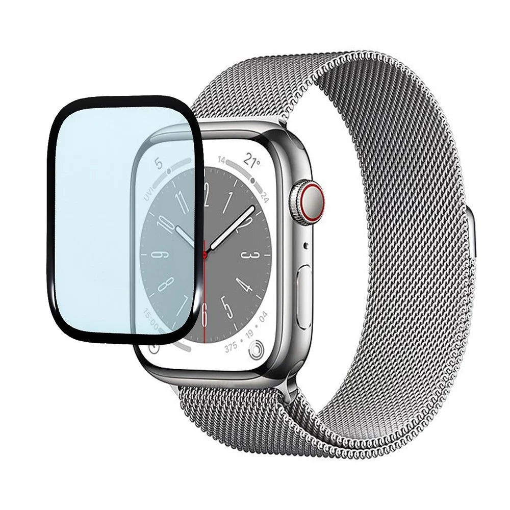For Apple Watch Series 9 / 8 / 7 45mm Anti-Scratch HD Screen Protector Full Coverage PMMA Watch Screen Film - 1