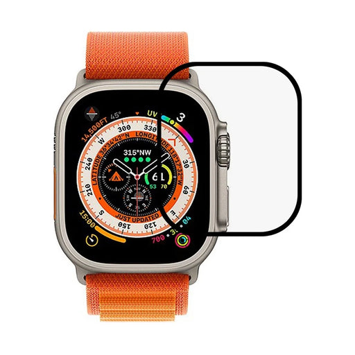 RURIHAI For Apple Watch Ultra 3 / Ultra 2 / Ultra 49mm Silk Printing Screen Protector Full Coverage Anti-Scratch Tempered Glass HD Film - 1