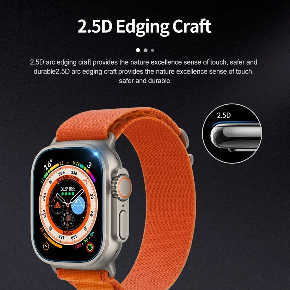 NILLKIN H+Pro for Apple Watch Ultra 3 / Ultra 2 / Ultra 49mm Screen Protector Anti-Scratch Anti-fingerprint AGC Glass Watch Film - 6
