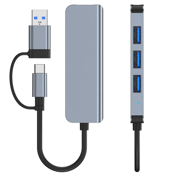 2013TU3 USB3.0 / Type-C Splitter 4 USB3.0 Ports USB Hub 4-in-1 Phone Laptop Computer Adapter - 5