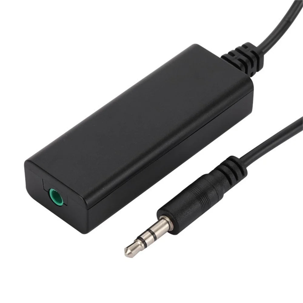 3.5mm Audio Cable Ground Loop Isolator AUX Buzzing Noise Eliminate Anti-interference Filter - 1
