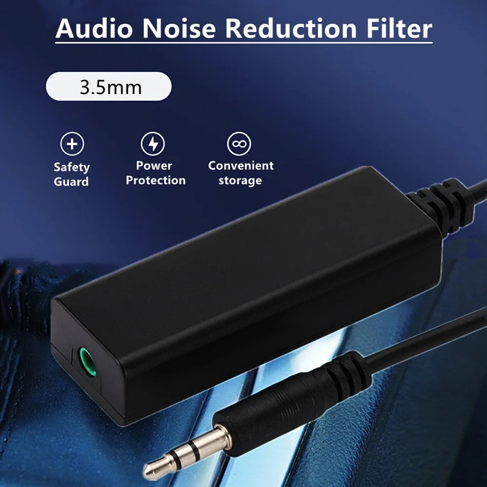 3.5mm Audio Cable Ground Loop Isolator AUX Buzzing Noise Eliminate Anti-interference Filter - 4