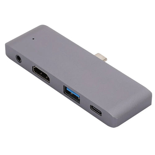 4 in 1 USB C Hub Aluminum Alloy USB C Docking Station Multiport Adapter for iPad Pro - 1