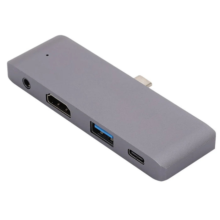 4 in 1 USB C Hub Aluminum Alloy USB C Docking Station Multiport Adapter for iPad Pro - 1