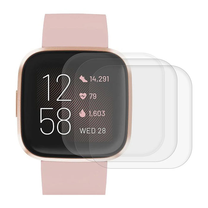 3Pcs TPU Film for Fitbit Versa 3 / Sense / Sense 2 / Versa 4, High Definition Bubble-Free Anti-Explosion Screen Protector - 1